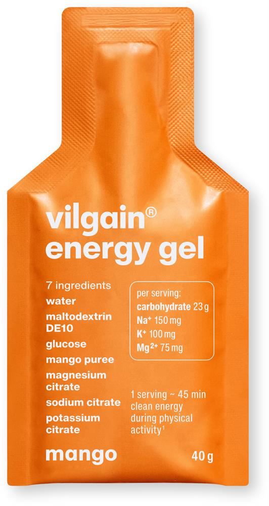 Vilgain Energy Gel Mango 40g - 12 Pack