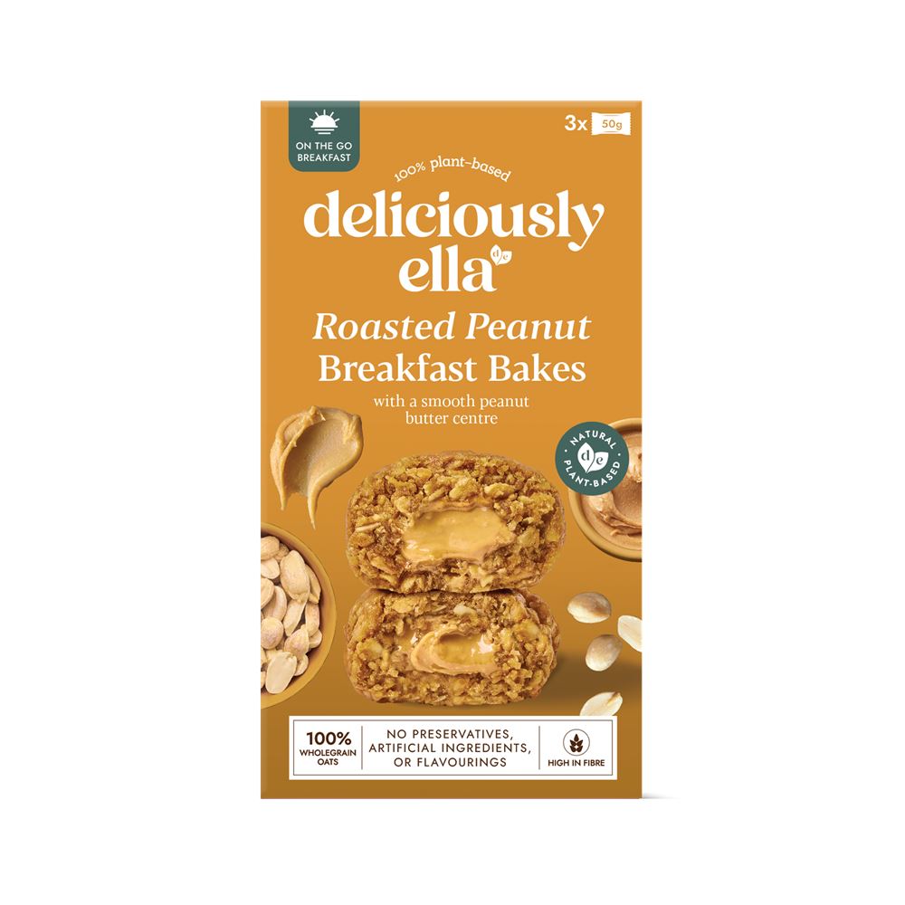 Deliciously Ella Peanut Butter Breakfast Bakes 3x50g