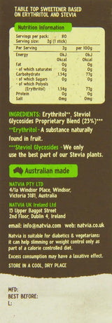 Natvia 100% Naturally Derived Sweetener 80 Sticks (2g each) - Pack of 4