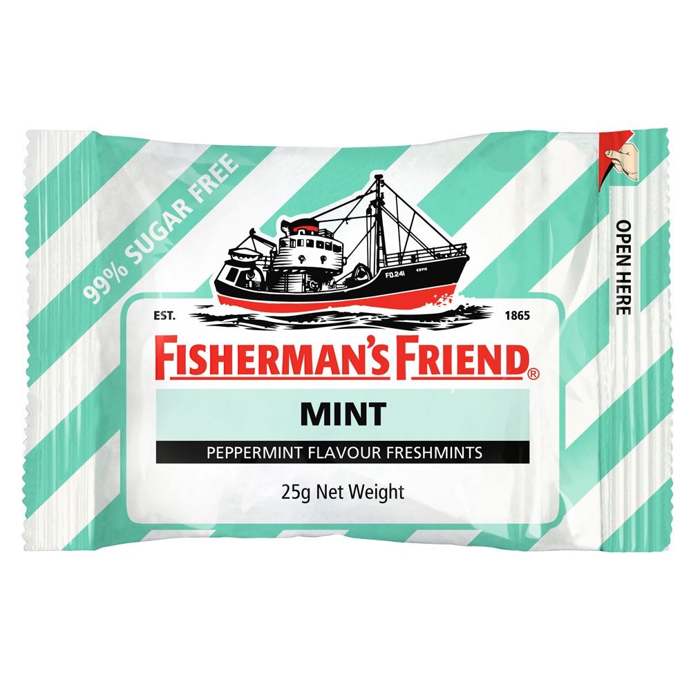 Fisherman's Friend Mint Sugar-Free Lozenges 25g - Pack of 24