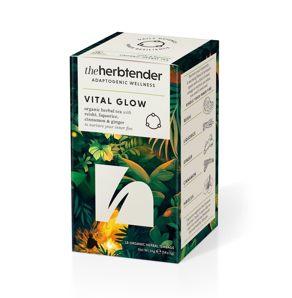 The Herbtender Organic Herbal Tea - Vital Glow 18bag
