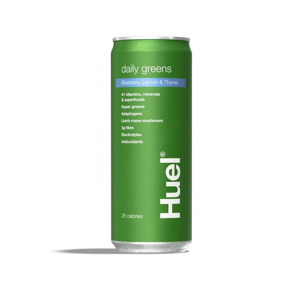 Huel Daily Greens RTD - Blueberry Lemon & Thyme 330ml - 12 Pack