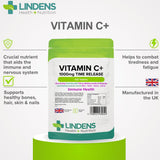 Lindens Vitamin C+ 1000mg - with Rosehip+Bioflavonoids - 120 Time Release Tablets - image 3