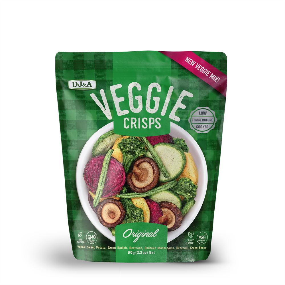 DJ & A DJ&A Veggie Crisps Original 90g - 9 Pack