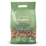 Just Natural Organic Organic Cashews Whole 250g