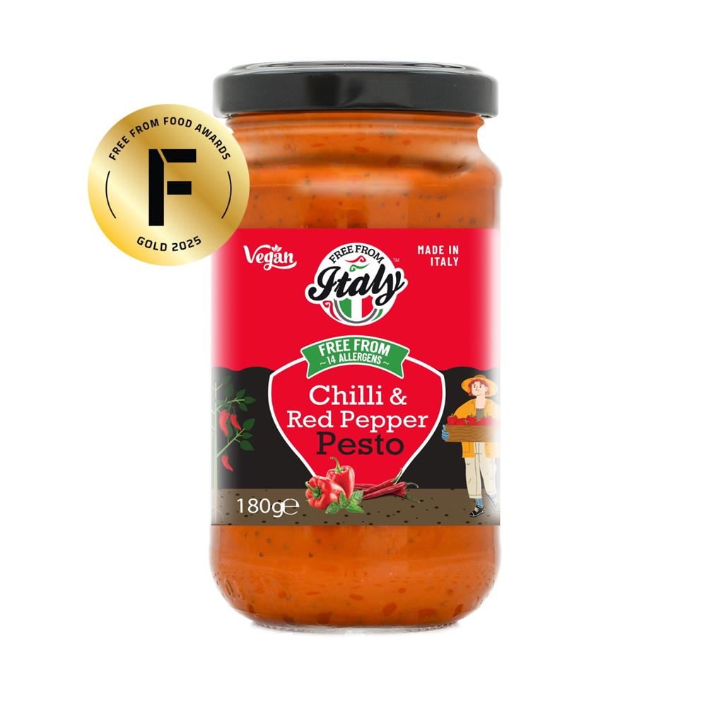 Free From 14 Vegan Chilli Red Pepper Pesto 180g - 2 Pack