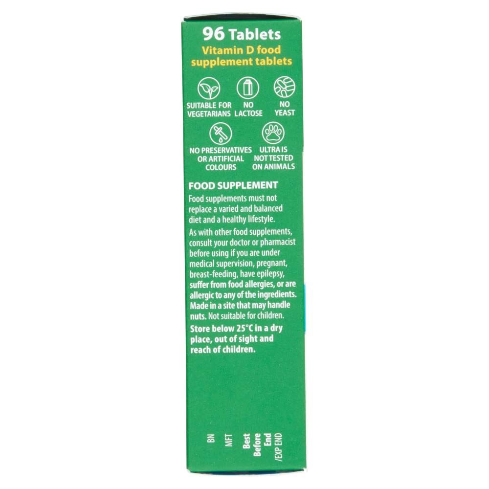 Vitabiotics Ultra Vitamin D3 400 IU - 96 Tablets