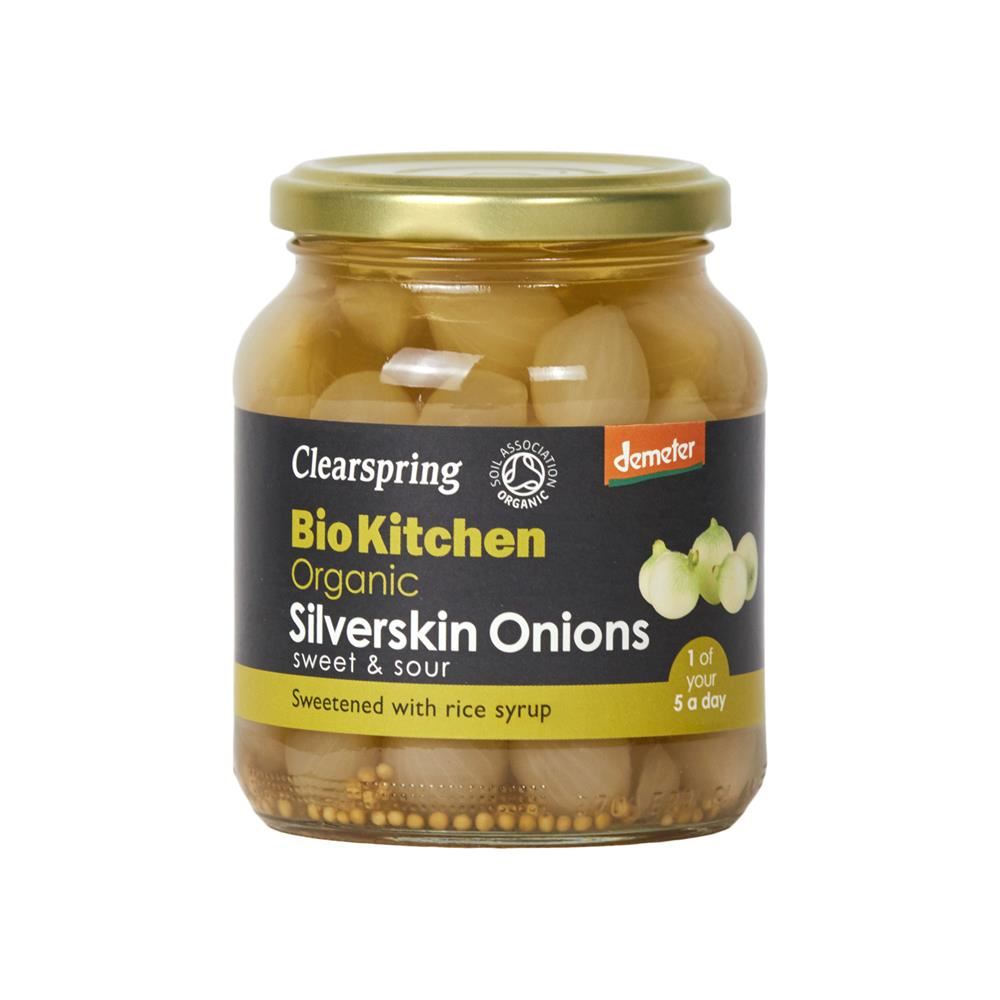 Clearspring Demeter Organic Silverskin Onions (Sweet & Sour) 340g