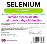 Lindens Selenium 100mcg & Zinc - 100 Tablets