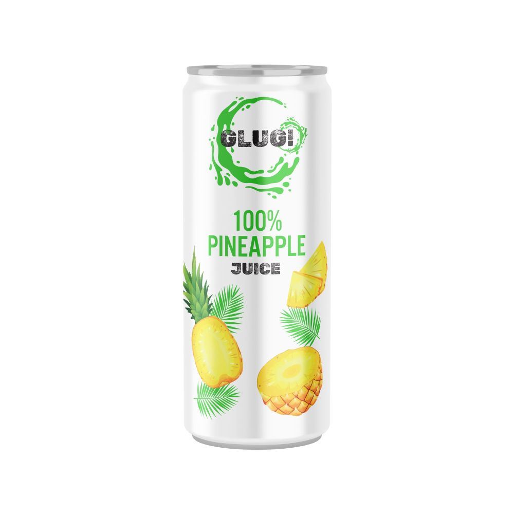 GLUG! 100% Pineapple Juice 320ml - 6 Pack