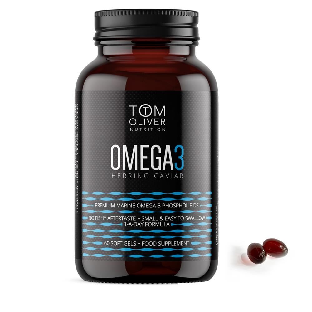 Tom Oliver Nutrition Herring Caviar Oil 60 softgel capsules