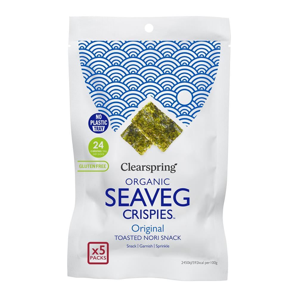 Clearspring Original - Organic Seaveg Crispies Multipack(TRAYLESS) 20g - 6 Pack