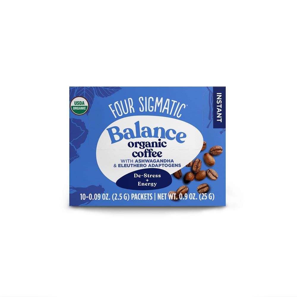 Four Sigma Foods Balance 'Instant Coffee with Ashwagandha & Eleuthero 10 sachets