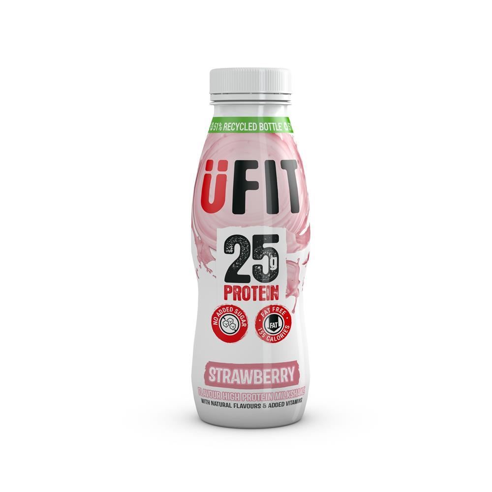 UFIT High Protein Shake Drink - Strawberry 330ml - 10 Pack