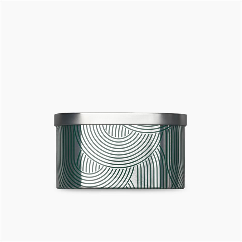 Dame Embossed Storage Tin With Hinged Lid for Stylish Storage 1 U