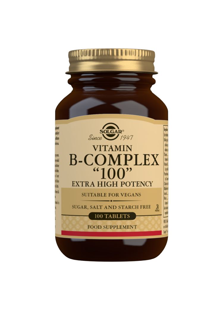 Solgar Vitamin B-Complex ''100'' Extra High Potency - 100 Tablets