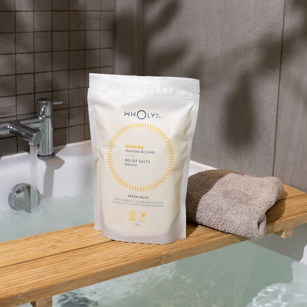 WholyMe Certified Natural Epsom Bath Salts For Muscles And Joints 1 Kg