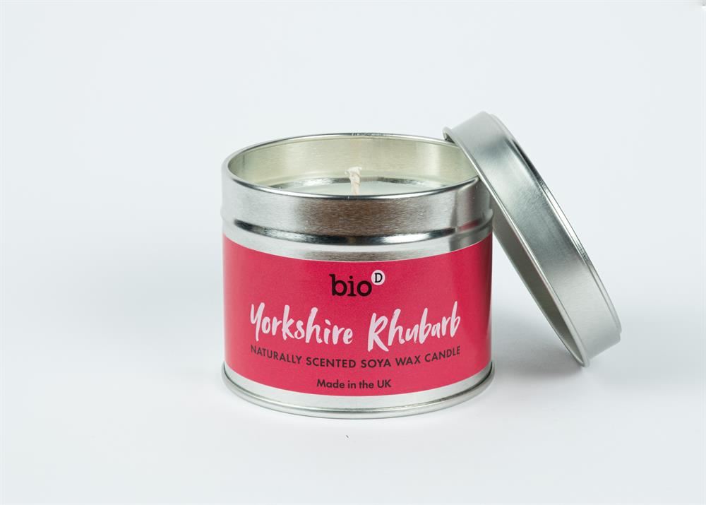 Bio-D Yorkshire Rhubarb Soya Wax Candle 160g