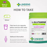 Lindens L-Glutamine 500mg - 90 Capsules - image 4