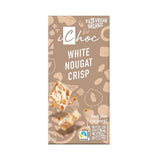 iChoc White Nougat Crisp Chocolate Vegan Organic 80g
