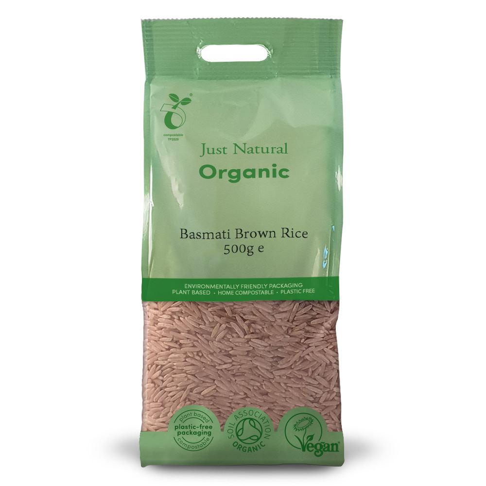 Just Natural Organic Organic Basmati Brown Rice 500g