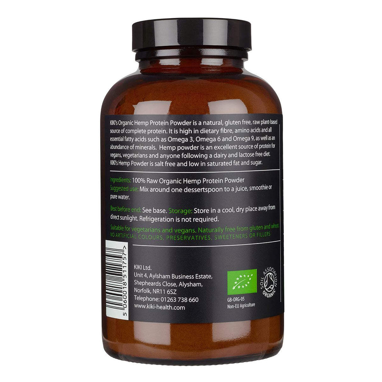 Kiki Health Organic Hemp Protein Powder  - 235g