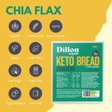 Dillon Organic Chia Flax Keto Bread 275g - Pack of 6