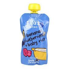 Ellas Kitchen Stage 1 Banana & Blueberry Baby Rice 120g - 7 Pack