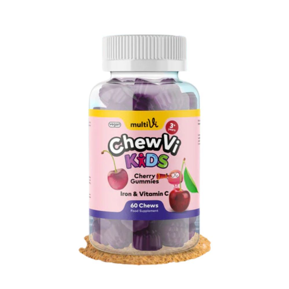 MultiVi Iron & Vitamin C Cherry Flavour For Kids 60 gummies