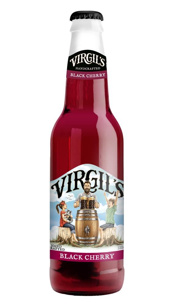 Virgil's Black Cherry Soda Bottle 330ml - 12 Pack