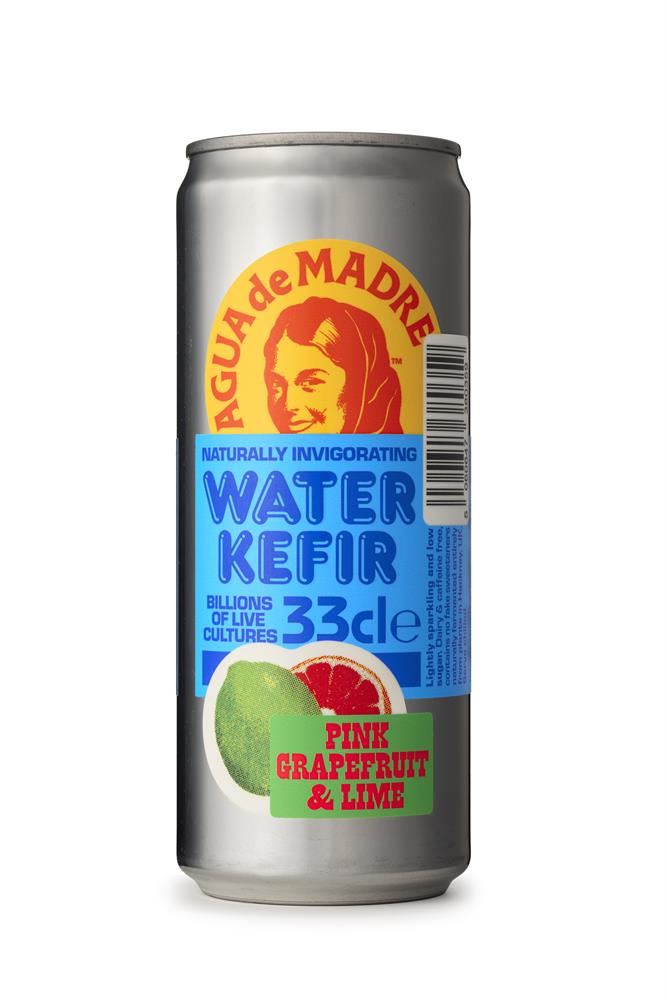 Agua De Madre Pink Grapefruit & Lime Water Kefir 330ml Can