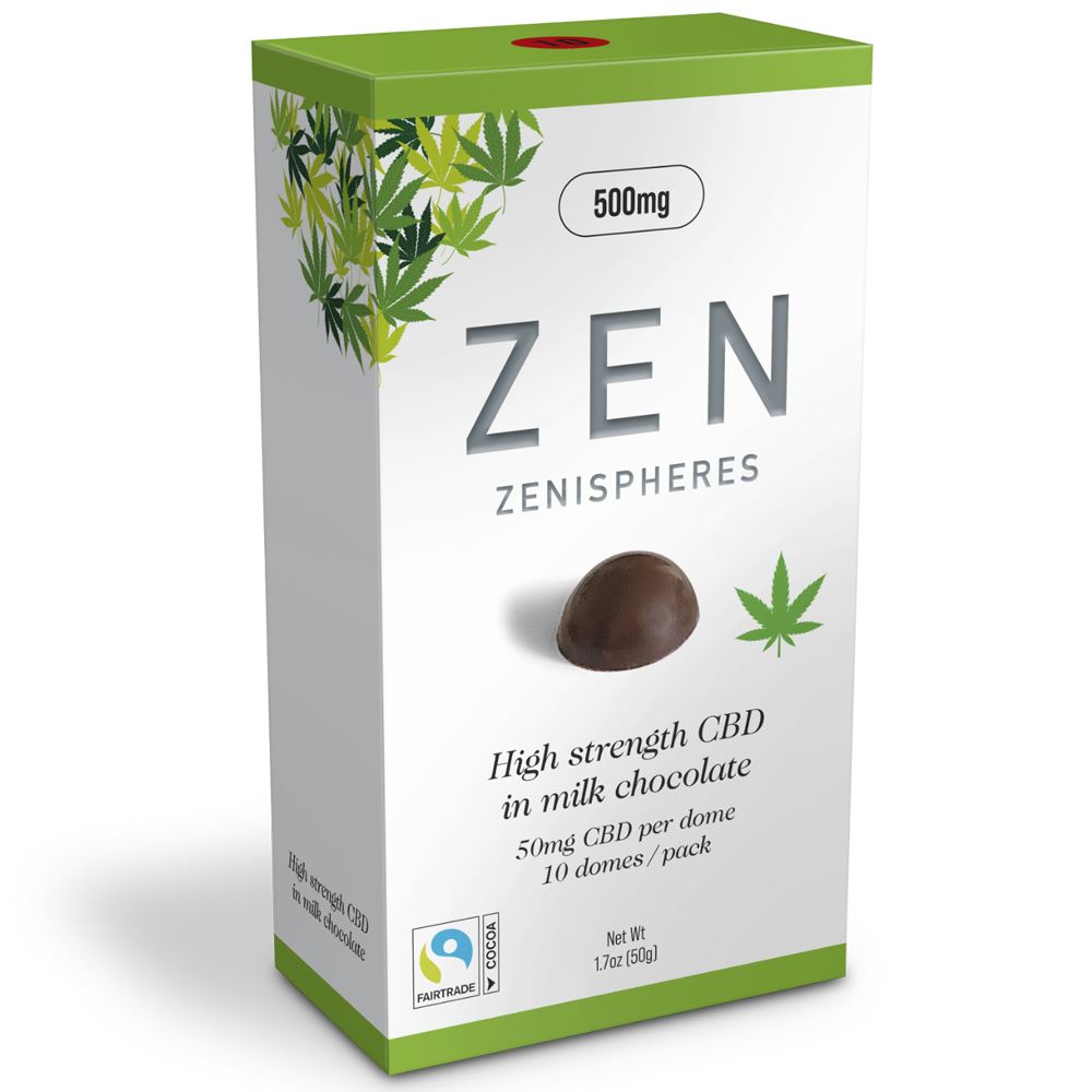 Zen CBD Milk Chocolate Zenispheres 50g