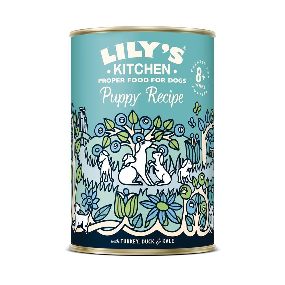 Lilys Kitchen Puppy Recipe Turkey & Duck Grain Free 400g - 6 Pack