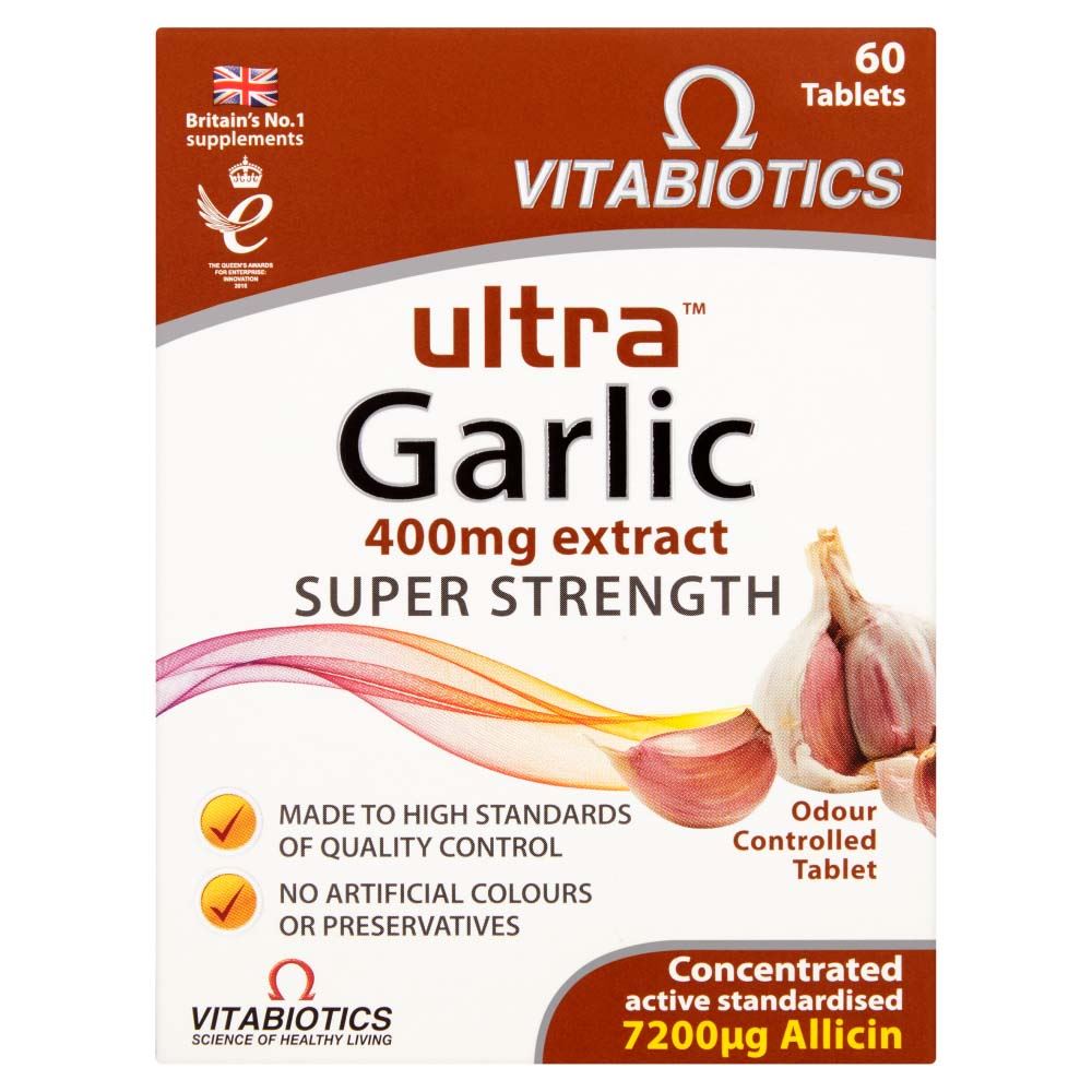 Vitabiotics Ultra Garlic 400mg Super Strength - 60 Tablets
