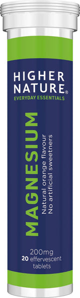 Higher Nature Magnesium Effervescent 20 Tablets