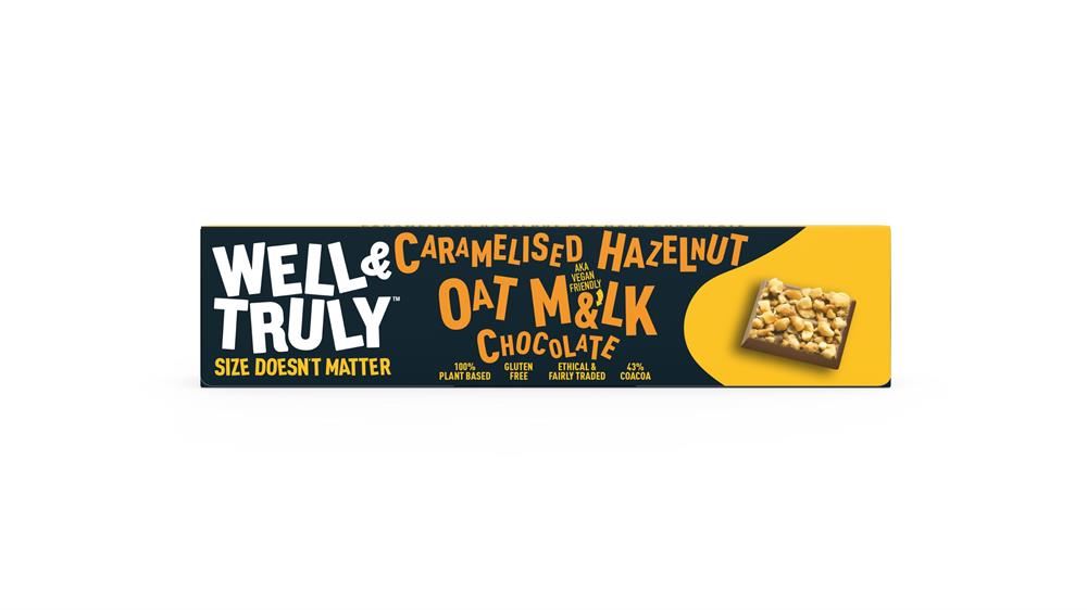 Well and Truly Oat M&lk Chocolate Hazelnut Bar 30g