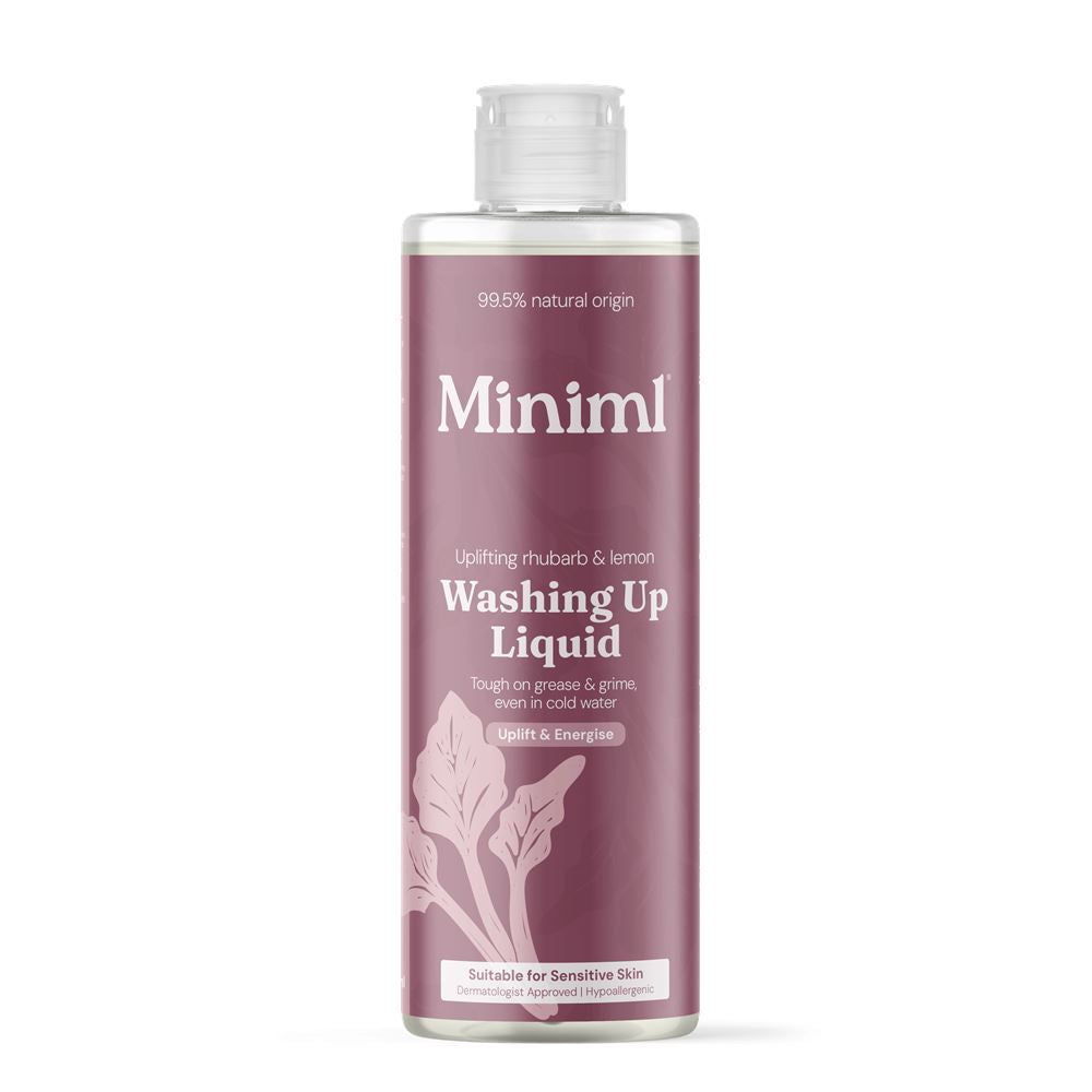 Miniml Wild Rhubarb & Lemon Washing Up Liquid 400ml bottle