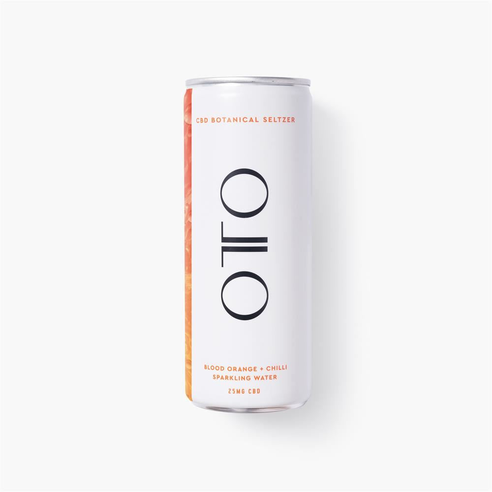 OTO CBD Blood Orange & Chilli Seltzer for an invigorating lift. 250ml