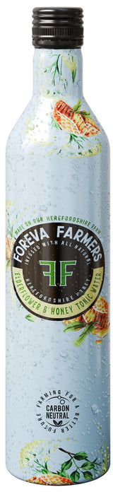 Foreva Farmers Elderflower & Honey Tonic - 500ml Aluminium bottle - 12 Pack