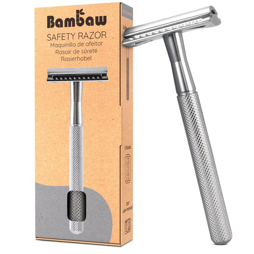 Bambaw Metal safety razor Silver