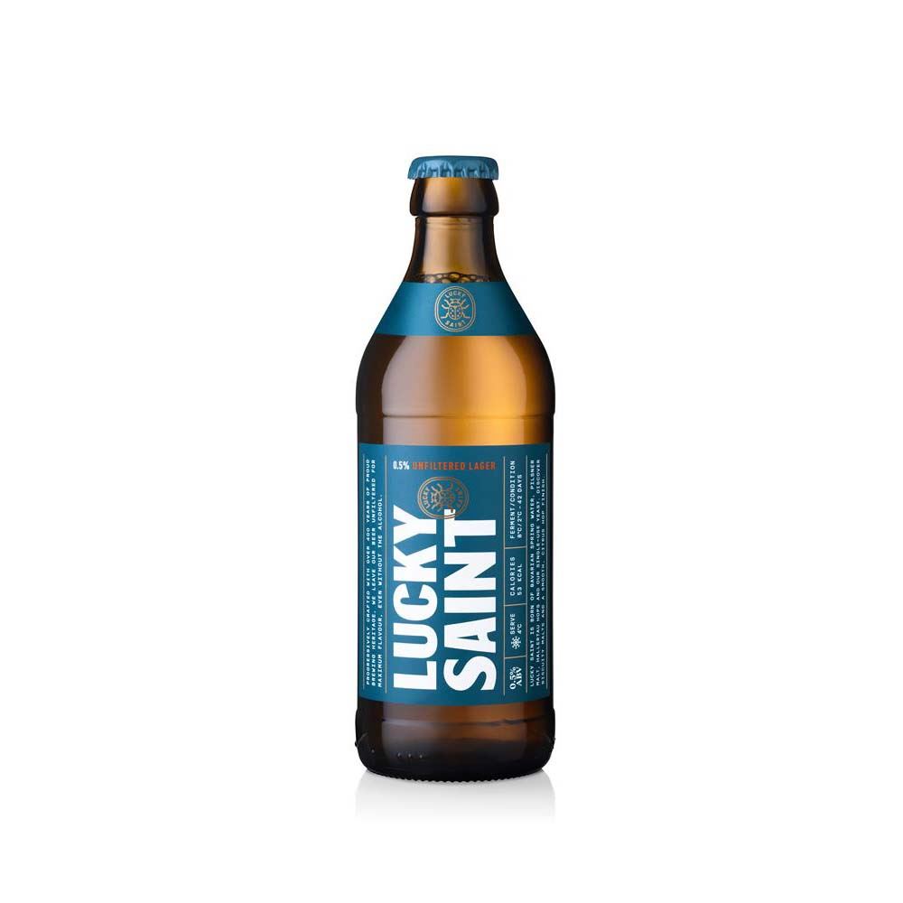 Lucky Saint Superior Unfiltered Alcohol Free Lager Bottle 330ml