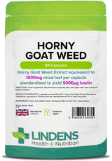 Lindens Horny Goat Weed 1000mg - 84 Capsules