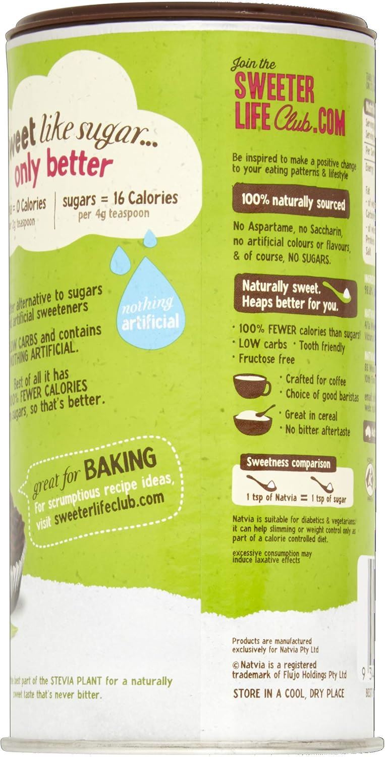Natvia 100% Naturally Derived Sweetener 300g