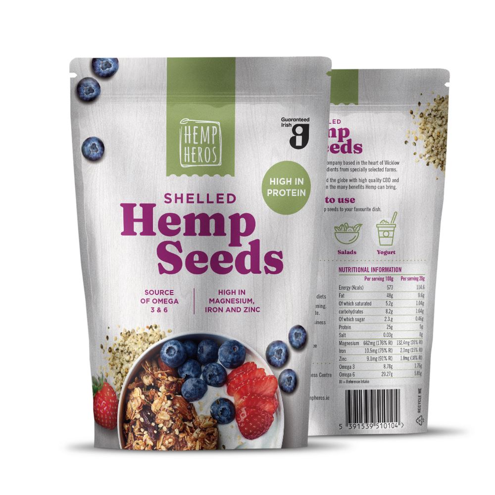 Hemp Heros Shelled hemp seeds 200g