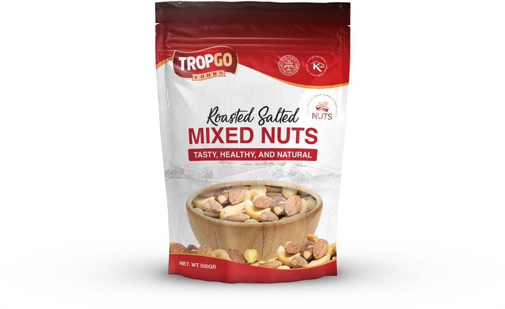 Tropgo Foods Roasted Salted Mixed Nuts 500g
