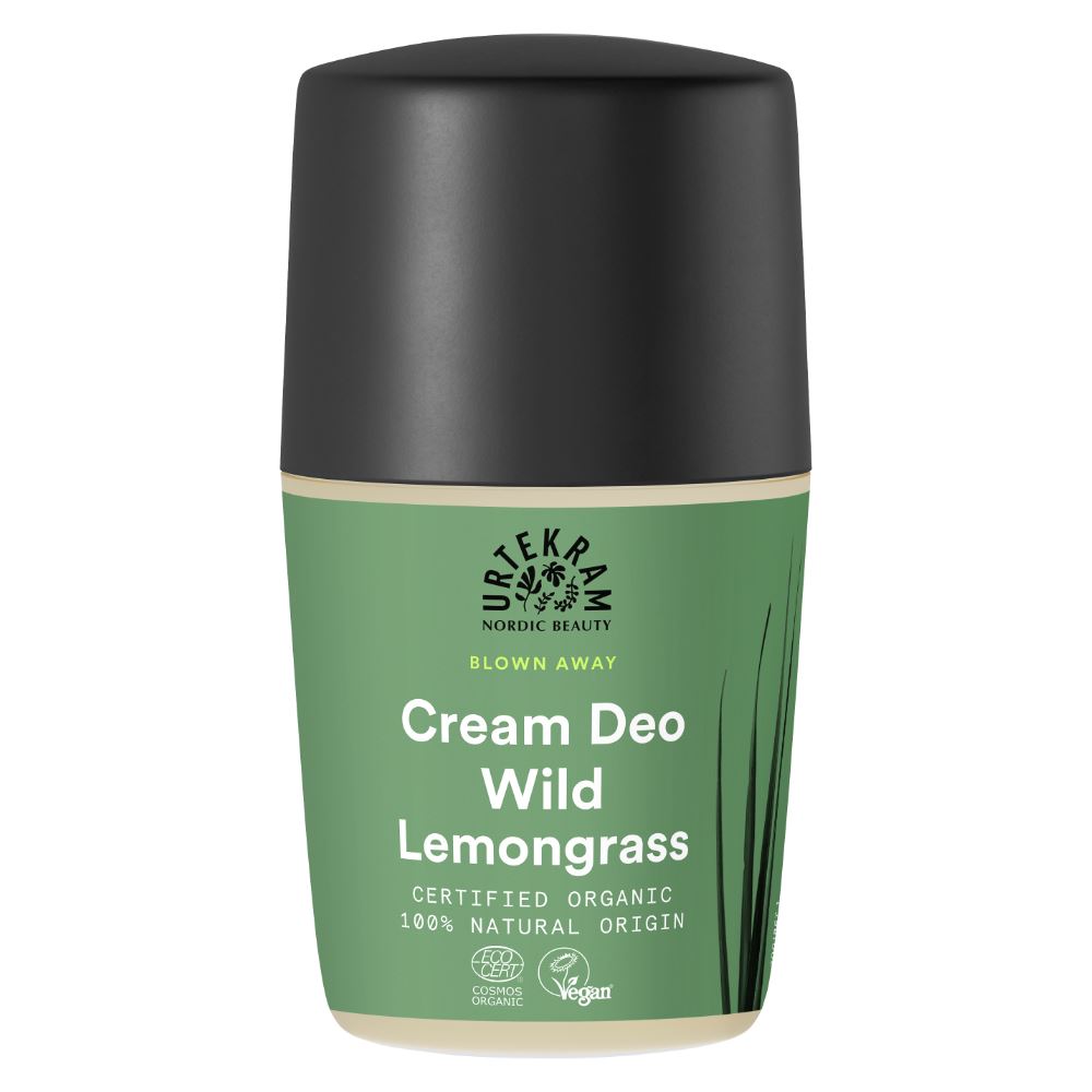 Urtekram Wild Lemongrass Deodorant Roll On 50ml Organic