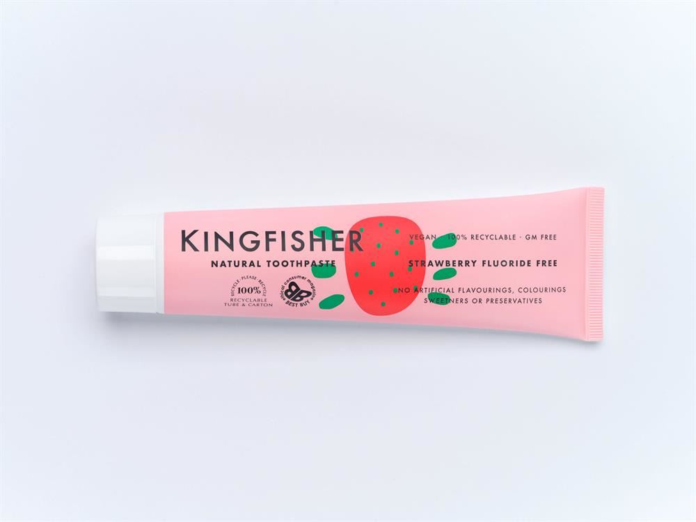 Kingfisher Children's Strawberry Toothpaste fluoride-free 100ml