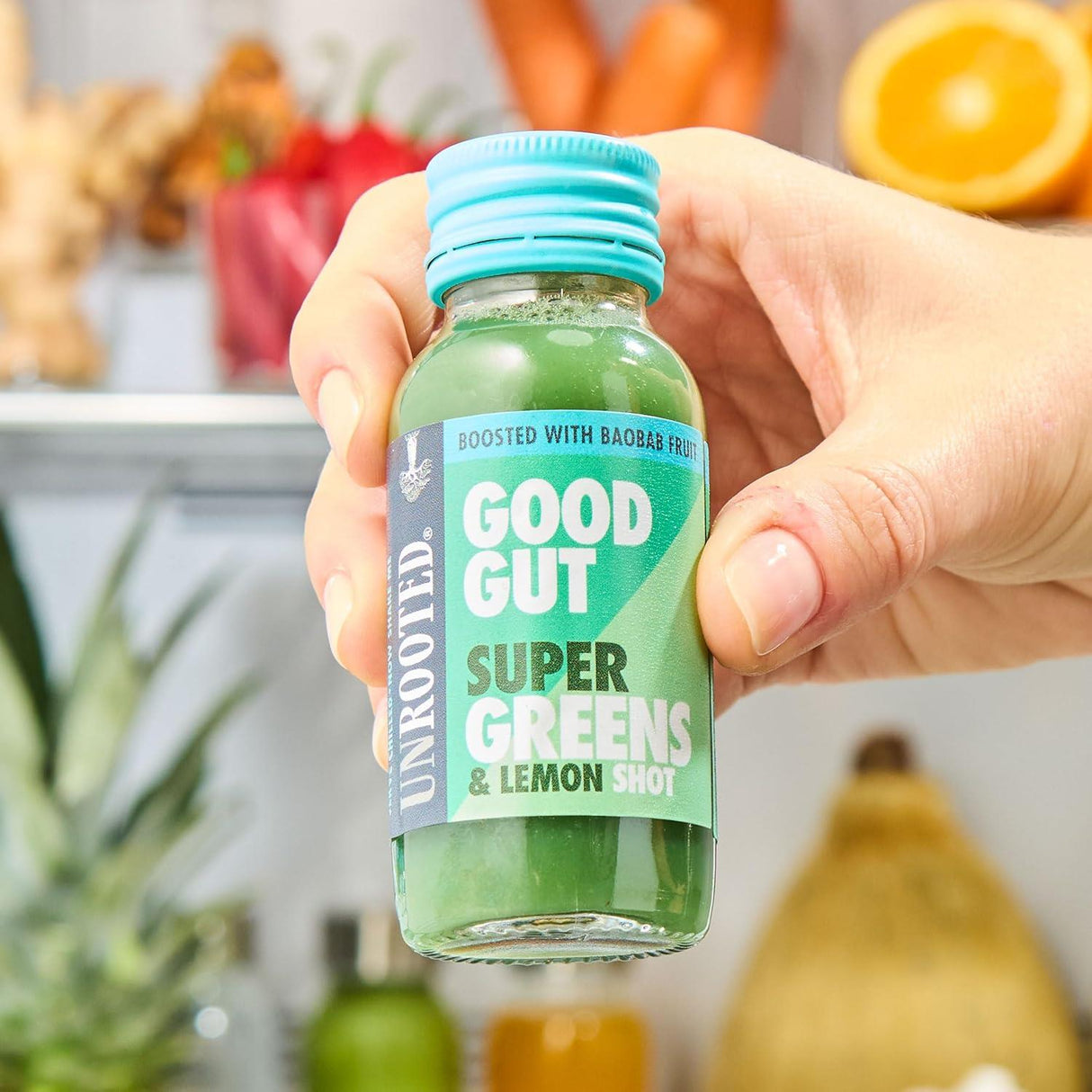 Unrooted Super Greens and Lemon Shot 60ml - 12 Pack