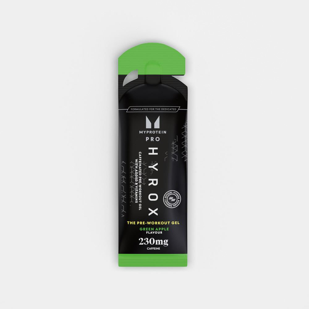 MYPROTEIN Hyrox Pre Workout Gel Green Apple 50g - 12 Pack