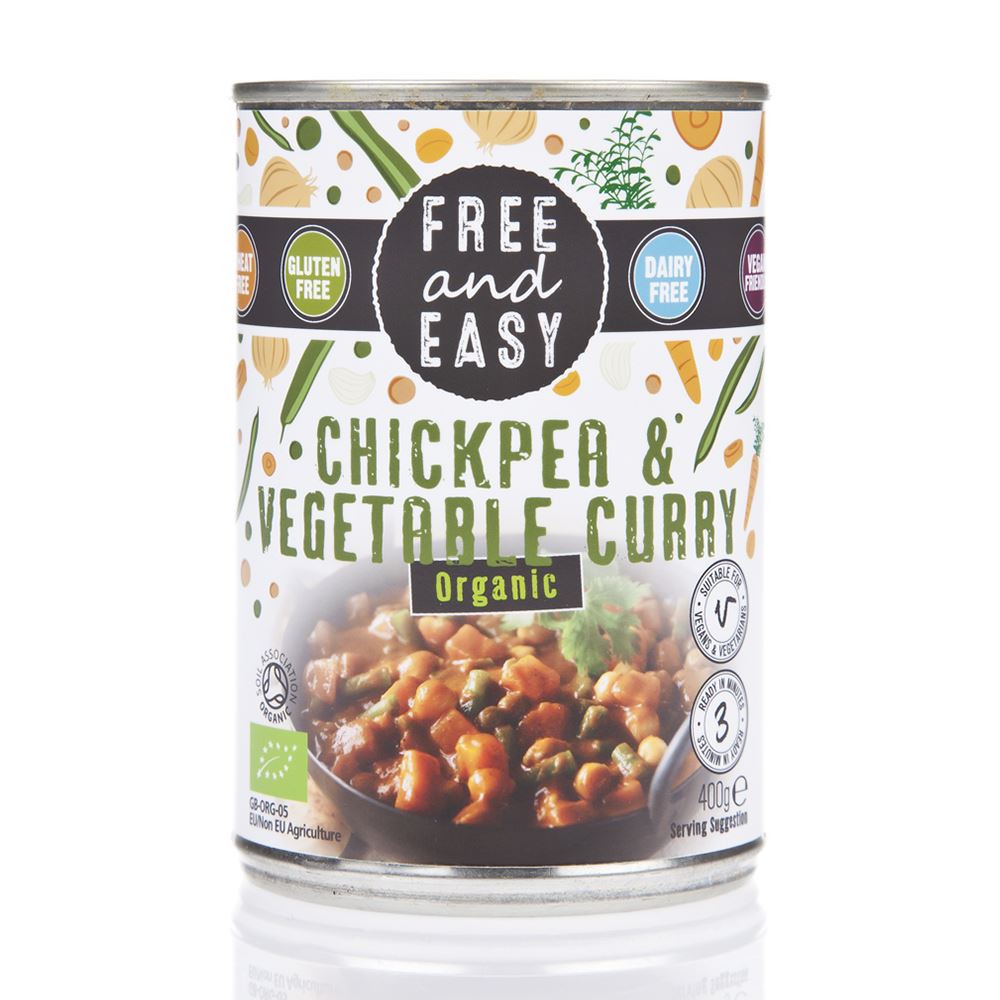 Free & Easy Organic Chick Pea & Vegetable Curry 400g